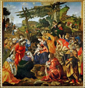 A bölcsek imádása (tempera, fa) alkotó: Filippino Lippi
