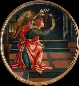 Angyali üdvözlet, 1483 (olaj, falemez) alkotó: Filippino Lippi