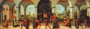 Három jelenet Virginia történetéből (olaj, panel) alkotó: Filippino Lippi