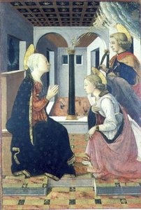 Angyali üdvözlet St. Julianussal (panel) alkotó: Filippo (workshop of) Lippi