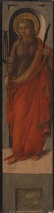 Női szent csapkodóval alkotó: Fra Filippo Lippi