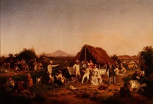 II. Ferdinánd nápolyi vadásztársasága alkotó: Filippo Palizzi