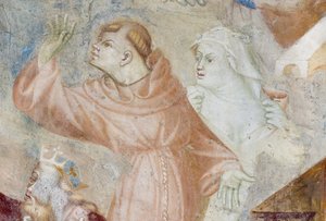 Szerzetesek, az utolsó ítélet részlete, 1400 körül alkotó: Filippolo de and Veris da Milano Veris da Milano