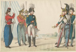 I. Sándor cár és orosz tisztek, 1815 alkotó: Finert