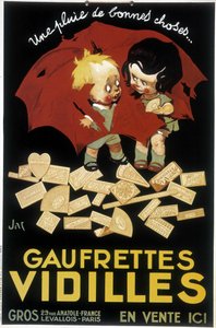A Wafer Vidilles francia reklámja (plakát)