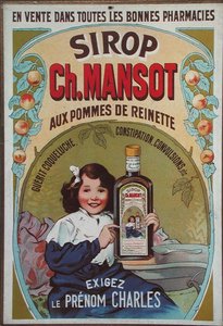 Reklámplakát „Sirop Ch. Mansot (színes litó)