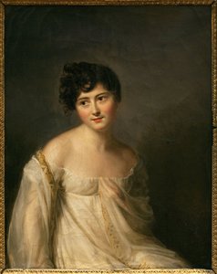 A Madame Recamier néven ismert Juliette Recamier (1777-1849) portréja. Firmin Massot (1766-1849) festménye, olaj, vászon, 1807 körül. Francia művészet alkotó: Firmin Massot