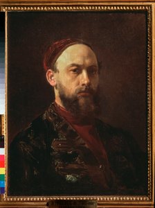 Autoportré (önarckép) - Firs Szergejevics Zsuravlev (1836-1901) festménye, olaj, vászon, 19. század orosz művészet - Állami Tretyakov Galéria, Moszkva alkotó: Firs Sergeevich Zhuravlev