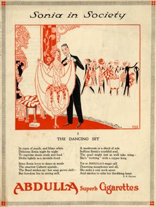 Abdulla cigaretták, 1920-as évek alkotó: Fish
