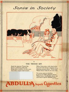 Abdulla cigaretták, 1920-as évek alkotó: Fish