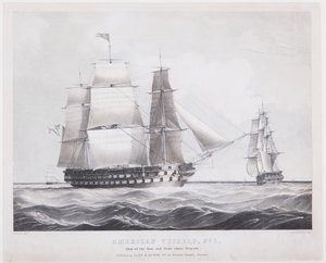 American Vessels No. 1, 1845 körül (litho) alkotó: Fitz Henry (after) Lane