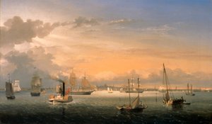 Boston Harbor alkotó: Fitz Henry Lane