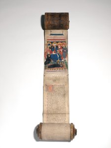 A Szent Bavo-apátság halottak könyve (perselybe és bőr) alkotó: Flemish School