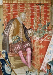 V. Károly (1500-58) Charles Quint gobelinje, 1630-40 körül (részlet) alkotó: Flemish School