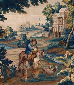 Flamand kárpit. 17. század vége. A Sint-Walburgakerk Oudenaarde (Dekenij van de Sint-Walburga) templom tulajdona. alkotó: Flemish School