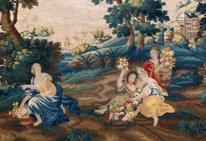 Flamand kárpit. 17. század vége. A Sint-Walburgakerk Oudenaarde (Dekenij van de Sint-Walburga) templom tulajdona. alkotó: Flemish School
