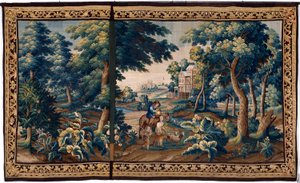 Flamand kárpit. 17. század vége. A Sint-Walburgakerk Oudenaarde (Dekenij van de Sint-Walburga) templom tulajdona. alkotó: Flemish School
