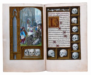 Fóliók a Rothschild Órakönyvből, Gent vagy Brugge, 1505 körül alkotó: Flemish School