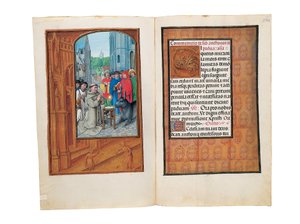 Fóliók a Rothschild Órakönyvből, Gent vagy Brugge, 1505 körül alkotó: Flemish School