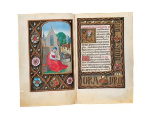 Fóliók a Rothschild Órakönyvből, Gent vagy Brugge, 1505 körül alkotó: Flemish School