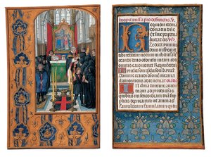 Fóliók a Rothschild Órakönyvből, Gent vagy Brugge, 1505 körül alkotó: Flemish School