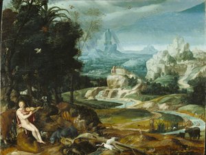 Táj Orpheusszal, 1570 körül alkotó: Flemish School