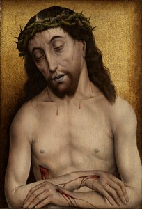A bánat embere (olaj a panelen) alkotó: Flemish School