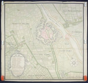 Sas de Gant és a környező területek térképe, 1759