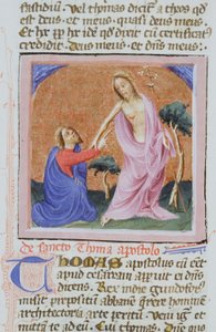 Gen 1111 oldal a Legenda Aurea-ból, Bruges, 1400-10 alkotó: Flemish School