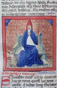 Gen 1111 oldal a Legenda Aurea-ból, Bruges, 1400-10 alkotó: Flemish School