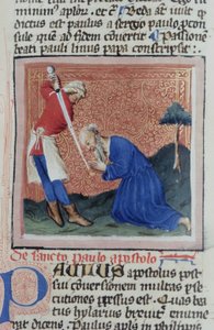 Gen 1111 oldal a Legenda Aurea-ból, Bruges, 1400-10 alkotó: Flemish School