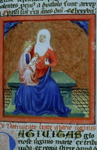 Gen 1111 oldal a Legenda Aurea-ból, Bruges, 1400-10 alkotó: Flemish School