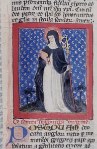 Gen 1111 oldal a Legenda Aurea-ból, Bruges, 1400-10 alkotó: Flemish School