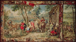 Fosztogatás, a Hadtudomány sorozatból, Judocus de Vos műhelye, 1715-24 körül alkotó: Flemish School