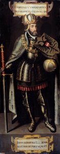 V. Károly (1500-1558) spanyol király, a Szent Római Birodalom császárának portréja. A flamand iskola festménye