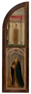 Madonna és Petrus Wijts jobb oldali panelje (olaj a panelen) alkotó: Flemish School