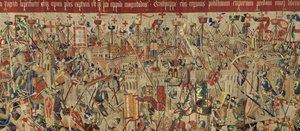 V. Alfonso portugál király hódításait bemutató gobelin (Conquistas de Alfonso V de Portugal), Tournai. Részlet. (Gyapjú és selyem) alkotó: Flemish School