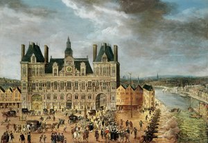 A Hotel de Ville, Place de Greve alkotó: Flemish School