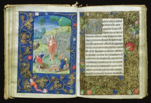 A feltámadás, miniatűr a Stafford-imakönyvből alkotó: Flemish School