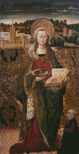 Triptichon, St. Lucy, bal oldali panel (lásd még: 345909, 345911) alkotó: Flemish School
