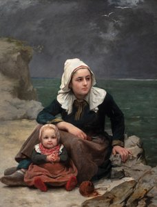 Le Grain (The Squall), 1871-81 körül (olaj, vászon) alkotó: Félicie (1831 88) Schneider