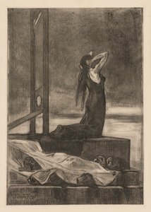 Halálbüntetés: A halál fájdalma (Todesstrafe: La peine de mort) alkotó: Félicien Rops
