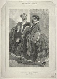 Krinolinográfiák (1857-re javasolt bírói jelmez) alkotó: Félicien Rops