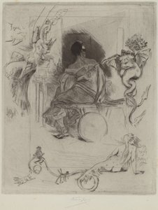 Az utolsó Maja, 1880. alkotó: Félicien Rops