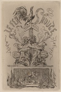 A vörös vas Le Fer Rouge, 1871. alkotó: Félicien Rops
