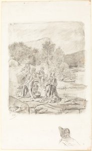 Mosónők, 1884-1887 körül. alkotó: Félicien Rops