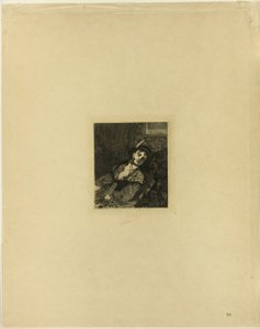 Nő skót kalapban alkotó: Félicien Rops