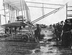 Henri Farman és 50 LE-s Gnome kétfedelű repülőgépe, Blackpool Aviation Meeting, Lancashire, 1909, 1933.