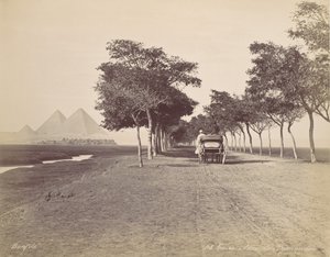 Kairó. Piramisok sikátora, kb. 1870.