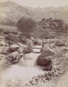 Cours du Kadisha, Monte Lisszabon, 1860-80-as évek, nyomtatott autó. 1870. alkotó: Félix Bonfils